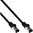 InLine® Patchkabel, S/FTP (PiMf), Cat.8.1, 2000MHz, halogeenvrij, zwart, 0,3m