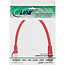InLine® Patchkabel, SF/UTP, Cat.5e, rood, 0,25m