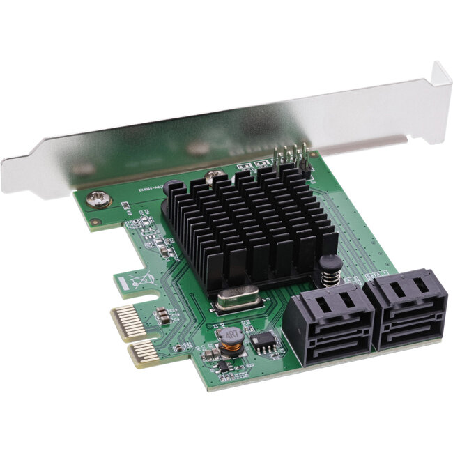 InLine® interfacekaart, 4x SATA 6Gb/s controller, PCIe 2.0 (PCI-Express)