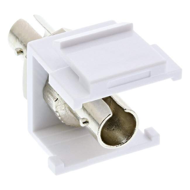 InLine® LWL Keystone snap-in koppeling, simplex ST/ST, multimode