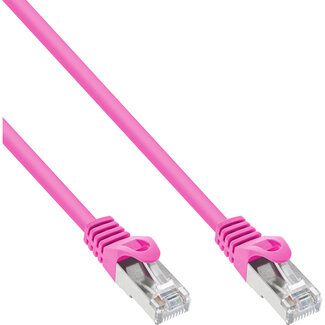 InLine InLine® Patchkabel, SF/UTP, Cat.5e, roze, 15m