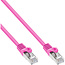 InLine® Patchkabel, SF/UTP, Cat.5e, roze, 15m