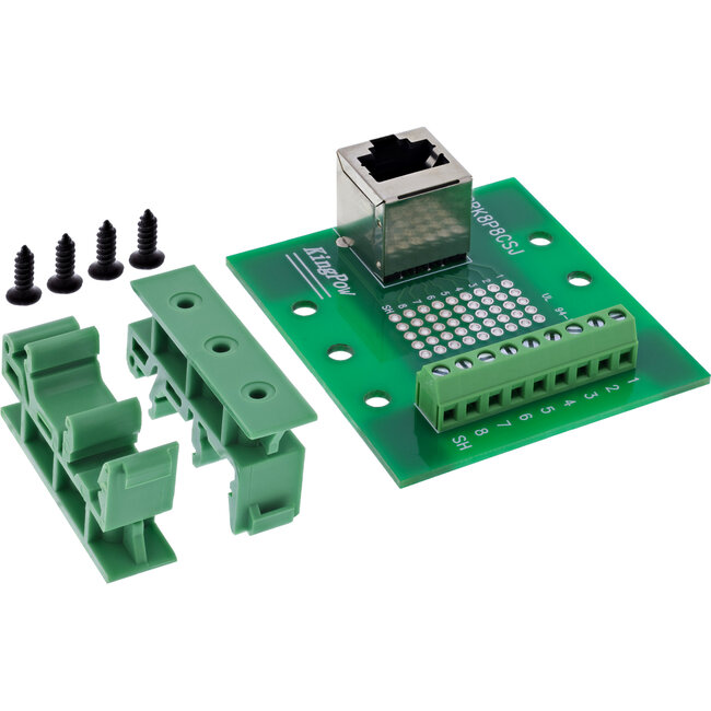 InLine® klemmenblok, RJ45-connector, naar boven, voor opzetstuk