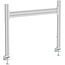 InLine® Slatwall tafelbevestiging, paneel aluminium 1m incl. 2 steunen 0,86m