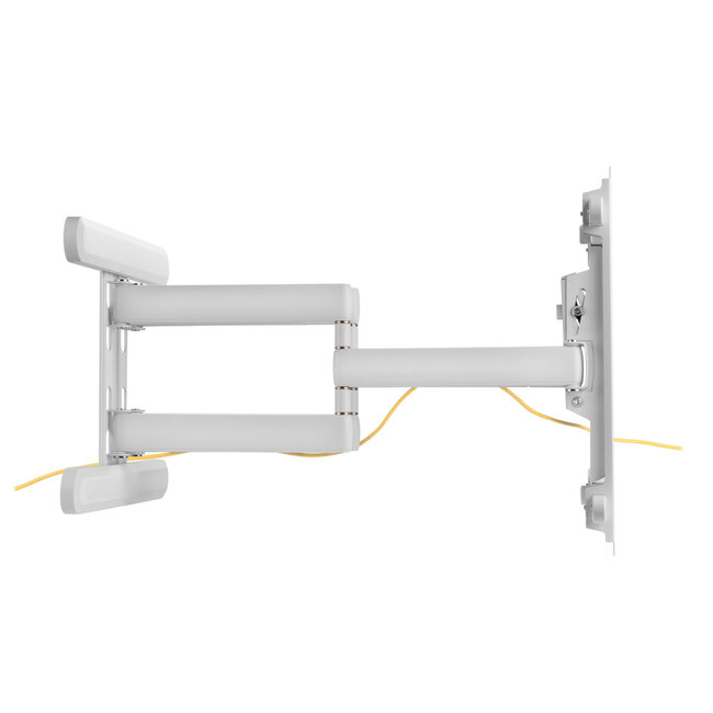 InLine® Premium aluminium muurbeugel, voor flatscreen-tv (37-80"), wit