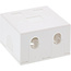 InLine® Opbouw aansluitdoos voor 2x Keystone RJ45 female, wit