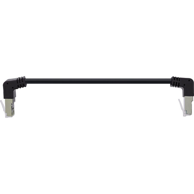 InLine® Patchkabel boven/onder haaks, S/FTP(PiMf), Cat.6, PVC koper 0,15m