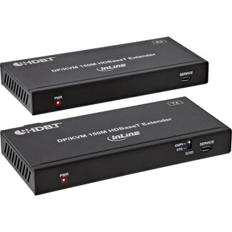 InLine InLine® KVM Extender, DP 4K/60Hz, HDBaseT, 150m, Set