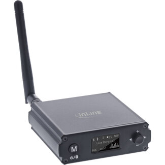 InLine InLine® Bluetooth 5.1 HiFi-ontvanger & USB DAC, met LCD-scherm