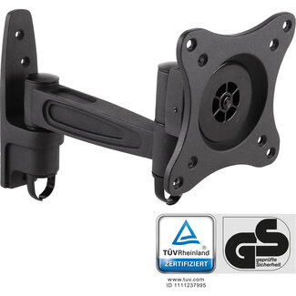 InLine InLine® Muurbeugel, voor monitoren tot 69cm (27"), max. 15kg, eendelige arm