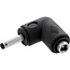 InLine® DC-adapter, 3,5 x 1,35 mm, stekker/bus, haaks, zwart