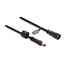 DC verlengkabel met schroefvergrendeling | waterproof IPX6 | 5,5 x 2,5mm | max. 140W | AWG18 | zwart | 2 meter