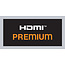 HDMI kabel | Slimline | HDMI2.0 (4K 60Hz + HDR) | CCS | zwart | 1 meter