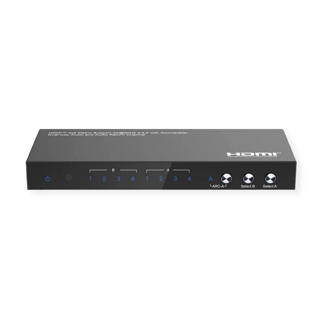 Value HDMI matrix schakelaar | 4 naar 2 | HDMI2.0 (4K 60Hz + HDR)