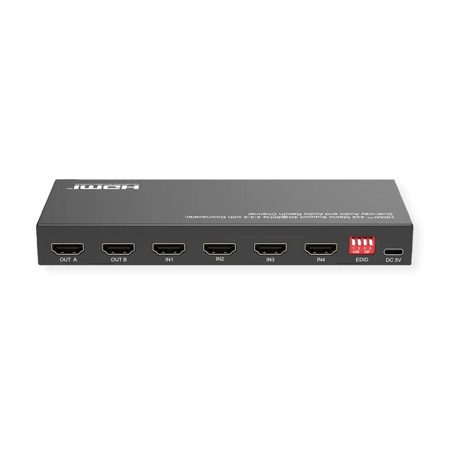 Value HDMI matrix schakelaar | 4 naar 2 | HDMI2.0 (4K 60Hz + HDR)
