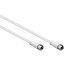 F (m) - F (m) coaxkabel | >85 dB | CCS | recht | wit | 7,5 meter