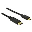 USB-C - Micro USB kabel | USB2.0 | 15W | verguld | zwart | 2 meter