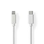 Lightning - USB-C kabel | USB2.0 | PD 18W | wit | 1 meter