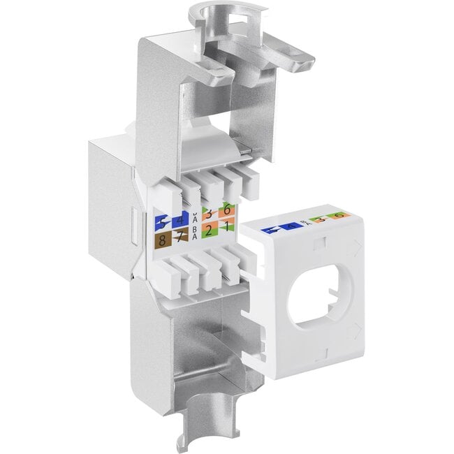 Goobay Keystone Module RJ45 CAT 6A, STP, Slim