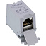 InLine® Cat.6A RJ45-dubbele koppeling voor DIN-rail