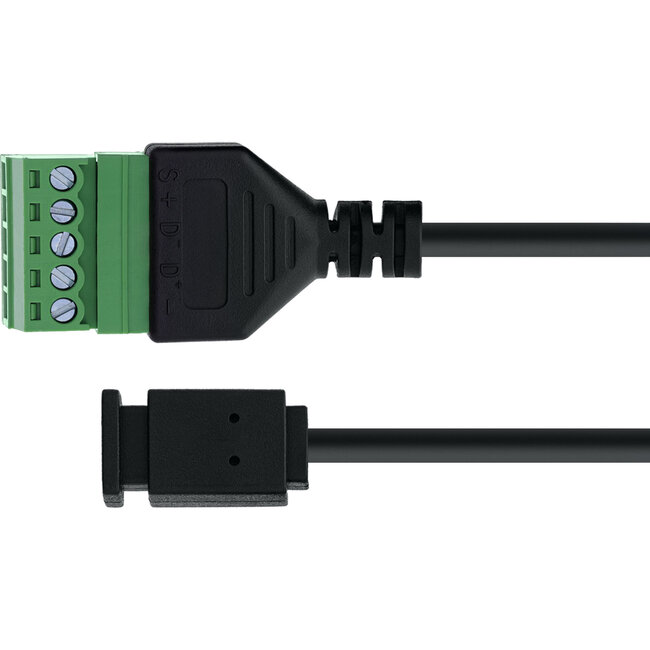 InLine® Micro USB aansluiting naar aansluitblok, 5-pins, met kabel