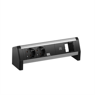 Bachmann BACHMANN DESK 2x Geaard stopcontact USB C , USB Oplader 30W 1xABD GST18