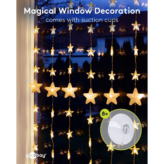 Goobay Star Curtain with 80 LEDs