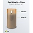 Goobay Set of 3 LED Real Wax Candles in Glass, Gold-Transparent, incl. 10x AAA (LR03)