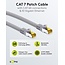 Goobay RJ45 Patch Cord CAT 6A S/FTP (PiMF), 500 MHz, with CAT 7 Raw Cable, 1 m, grey, Set of 5