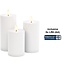 Goobay Set of 3 LED Candles "Outdoor", white, incl. 8x AA (LR6)