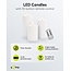 Goobay Set of 3 LED Candles "Outdoor", white, incl. 8x AA (LR6)