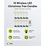 Goobay 10 Wireless LED Christmas Tree Candles incl. 20x AAA (LR03)