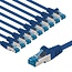Goobay CAT 6 A Patch Cable S/FTP (PiMF), 5 m, blue, Set of 10