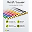 Goobay RJ45 Patch Cord CAT 6A S/FTP (PiMF), 500 MHz, with CAT 7 Raw Cable, 3 m, Set in 10 Colours