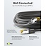 Goobay RJ45 Patch Cord CAT 6A S/FTP (PiMF), 500 MHz, with CAT 7 Raw Cable, 1 m, black, Set of 5