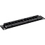 InLine® 10" leeg paneel 12-voudig, voor Keystone modules, 1U, zwart