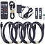 InLine® KVM-switch, 4-weg, HDMI, 4K60Hz, multiviewer, USB-hub, zwart