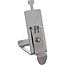 InLine® Keystone SNAP-In metalen modulehouder, 1-voudig voor DIN-rail, met lipje