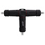 InLine® Voedingskabel koppelaar, IP68, 3-polig, 3-weg, M20, zwart