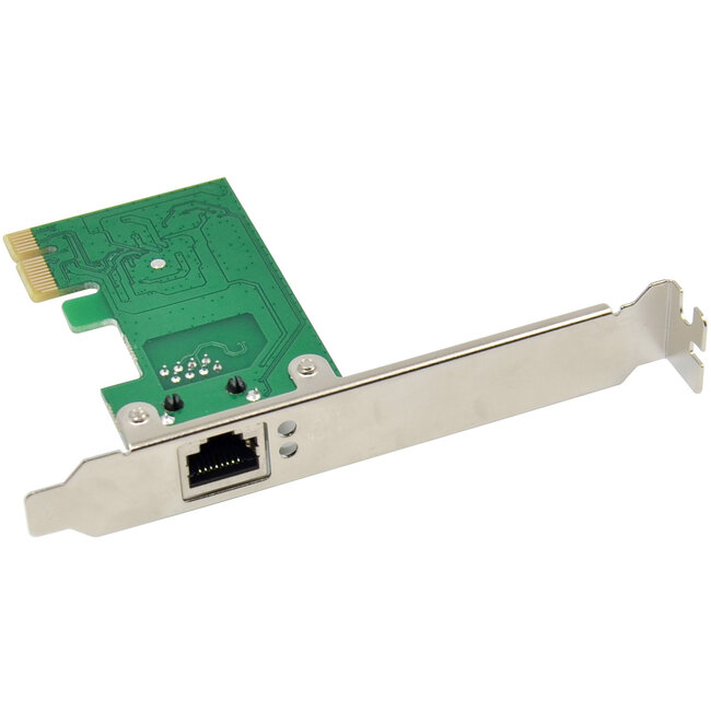 InLine® Gigabit netwerkkaart, 1x RJ45 1Gb/s, PCIe x1, incl. low-profile