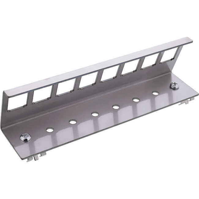 InLine® Keystone SNAP-In metalen modulehouder, 8-voudig voor opzetrail