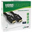 InLine® HDMI High Speed kabel met ethernet, male / male, actief, zwart/goud, 30m