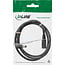 InLine® DC-verlengkabel, haakse stekker, 5.5 x 2.5 mm, zwart, 2 m