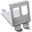 InLine® Keystone SNAP-In metalen modulehouder, 2-voudig voor DIN-rail, met lipje