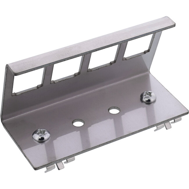 InLine® Keystone SNAP-In metalen modulehouder, 4-voudig voor opzetrail