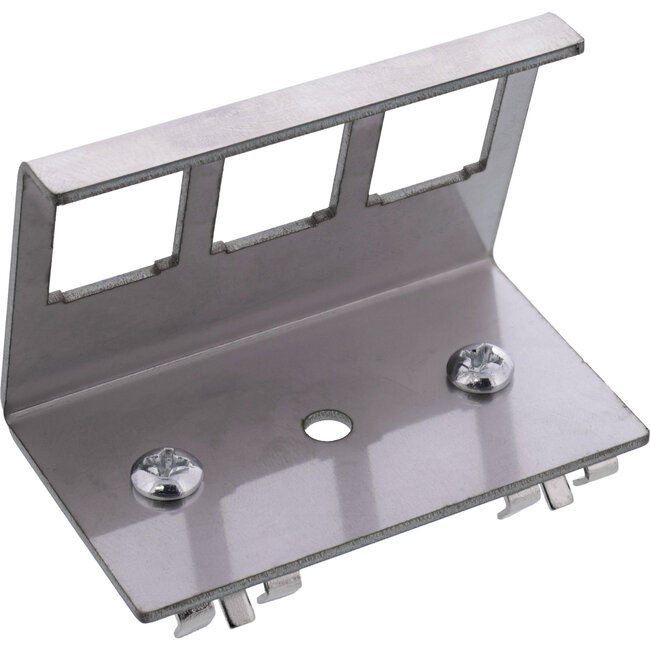 InLine® Keystone SNAP-In metalen modulehouder, 3-voudig voor opzetrail