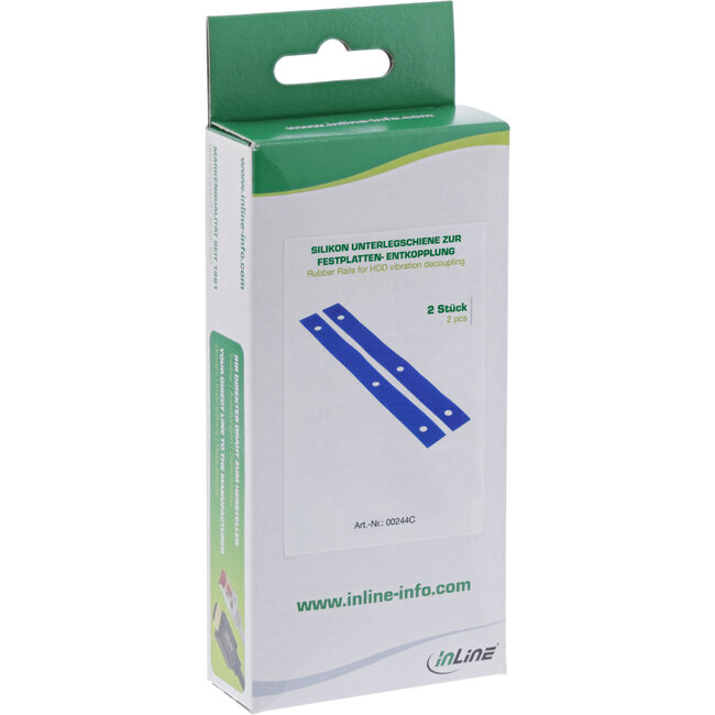 InLine® Rubberen sluitringen, voor het ontkoppelen van HDD's, 2 stks.