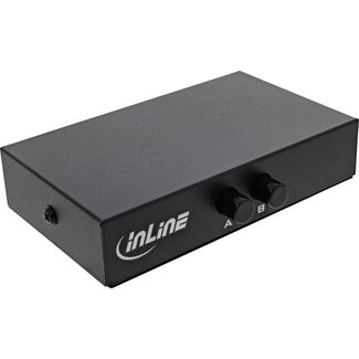 InLine InLine® RJ45 schakelaar handmatig, 1 naar 2, 3x RJ45-aansluiting