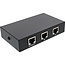 InLine® RJ45 schakelaar handmatig, 1 naar 2, 3x RJ45-aansluiting