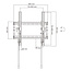 InLine® TV muurbeugel, kantelbaar, extra stabiel, 32-70 inch, tot 70 kg